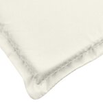 vidaXL Coussins de chaise à dossier bas lot de 2 crème mélangé tissu