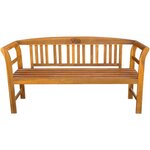 vidaXL Banc de jardin 157 cm Bois d'acacia solide