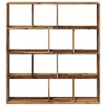 vidaXL Bibliothèque vieux bois 132x29x141 5 cm bois d'ingénierie