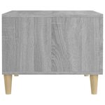 vidaXL Table basse Sonoma gris 50x50x40 cm Bois d'ingénierie