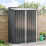 vidaXL Cabanons de jardin Anthracite 153 5 x 86 x 200 cm Métал