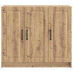 vidaXL Buffet Chêne artisanal 89 x 34 5 x 77 cm Bois d'ingénierie