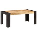 vidaXL Table de salle à manger 180x90x76 cm Bois de manguier massif