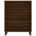 vidaXL Armoire à étagères chêne marron 69 5x32 5x90 cm bois ingénierie