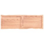 vidaXL Dessus de table bois massif traité bordure assortie