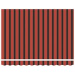 vidaXL Auvent rétractable automatique orange et marron 3 5x2 5 m