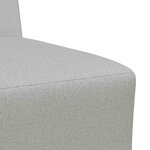 vidaXL Unité de Sofa Modulaire Sans Accoudoirs 2 Pièces Gris nuage