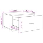 vidaXL Cabinet de tiroirs Chêne Sonoma Panneau d'aggloméré Moyen