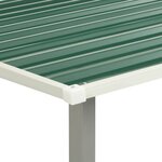 Vidaxl abri de jardin à portes coulissantes vert 386x259x178 cm acier