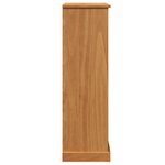 vidaXL Cabinet de salle de bain marron miel 68 x 34 x 110 cm