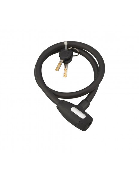 Antivol à clé Stunt  câble acier  vélo  12mmx0.8m  2 clés  noir - THIRARD