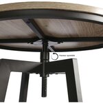 Ensemble table mange debout avec 2 tabourets aria