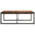 vidaXL Table basse 100x100x35 cm bois massif acacia