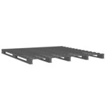 vidaXL Lit de palette Gris 120x190 cm Bois pin massif Petit Double