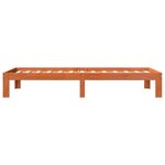 vidaXL Cadre de lit sans matelas cire marron 90x200 cm bois pin massif