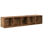 vidaXL Ensemble de meubles TV 2 Pièces Vieux bois 37 x 37 x 142.5 cm