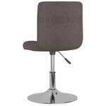 vidaXL Chaises pivotantes à manger lot de 6 taupe tissu
