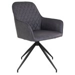 House Nordic Chaise à manger pivotante Ava Gris foncé