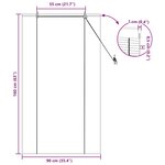vidaXL Stores et Occultants avec des rideaux Jaune 90 x 160 cm Bambou