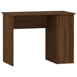 vidaXL Bureau chêne marron 100x55x75 cm bois d'ingénierie