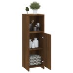 vidaXL Armoire de bain Chêne marron 30x30x95 cm Bois d'ingénierie