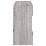 vidaXL Meuble TV mural avec lumières LED sonoma gris 78 5x30x60 5 cm