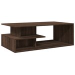 vidaXL Table basse chêne marron 102x55x35 cm bois d'ingénierie