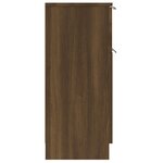 vidaXL Buffets 2 Pièces chêne marron 30x30x70 cm Bois d'ingénierie
