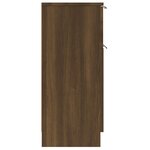 vidaXL Buffets 2 Pièces Chêne marron 30x30x70 cm Bois d'ingénierie