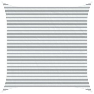 vidaXL Voile d'ombre Gris clair et blanc 3 6 x 3 6 m