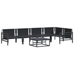 vidaXL Ensemble de canapé de jardin Anthracite Acier