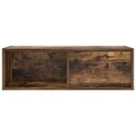vidaXL Meuble TV chêne fumé 80x31x25 5 cm bois d'ingénierie