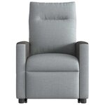 vidaXL Fauteuil inclinable Gris clair Tissu