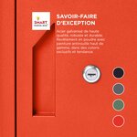 Boîte à colis Extra Large Rouge 2 portes Acier galvanisé SMART PARCEL BOX™