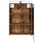 vidaXL Armoire Miroir de Salle de Bain Bois ancien 50 x 14 5 x 70 cm
