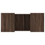 vidaXL Table basse chêne marron 80x55x40 cm bois d'ingénierie