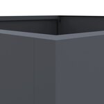 vidaXL Jardinière anthracite 42x38x75 cm acier laminé à froid