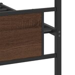 vidaXL Cadre de lit sans matelas chêne marron 107x203 cm
