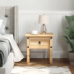 vidaXL Table d'appoint Corona 50x50x50 cm bois de pin massif