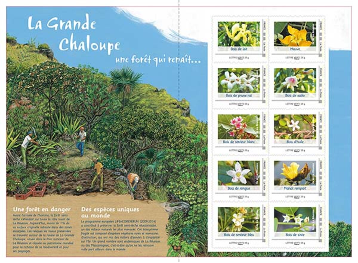 Collector Plantes endémiques de la Réunion La Poste