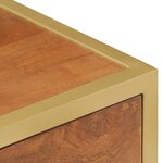 vidaXL Table de chevet 40 x 35 x 50 cm Bois de manguier solide