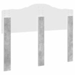 vidaXL Tête de lit Gris béton 120 cm Bois d'ingénierie