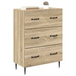 vidaXL Armoire à tiroirs Chêne Sonoma 66 x 34 5 x 89 5 cm