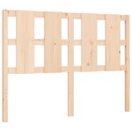 vidaXL Cadre de lit avec tête de lit 120x200 cm bois massif