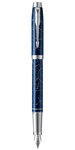PARKER IM stylo plume, "Midnight Astral", Plume moyenne, attributs chromés, en écrin