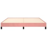 vidaXL Cadre de lit Rose 180x200 cm Velours