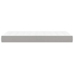 vidaXL Matelas de lit à ressorts ensachés gris clair 120x190x20 cm