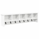 vidaXL Porte-manteau mural Blanc 100 x 16 x 26 cm Bois d'ingénierie