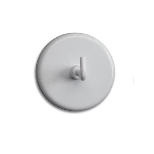 Lot de 5 Aimants puissant avec crochet Ø 47 mm Puiss. 12 kg Blanc MAUL