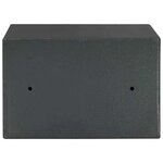 vidaXL Coffre-fort numérique Gris Foncé 20 x 31 x 20 cm Acier